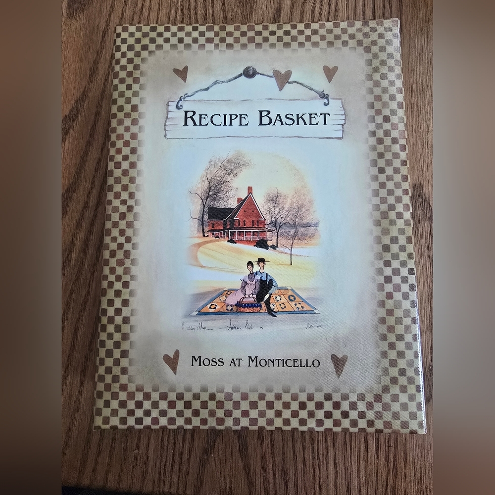 Recipe Basket - Brown and Cream